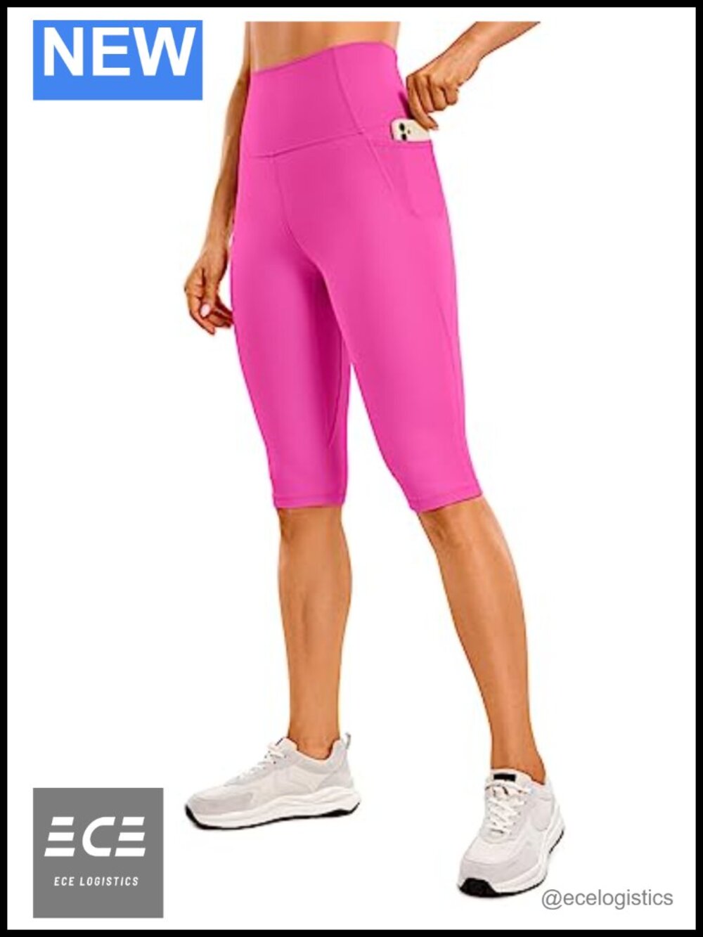 CRZ YOGA Butterluxe Capri Leggings with Pockets High Rise 13" Inseam